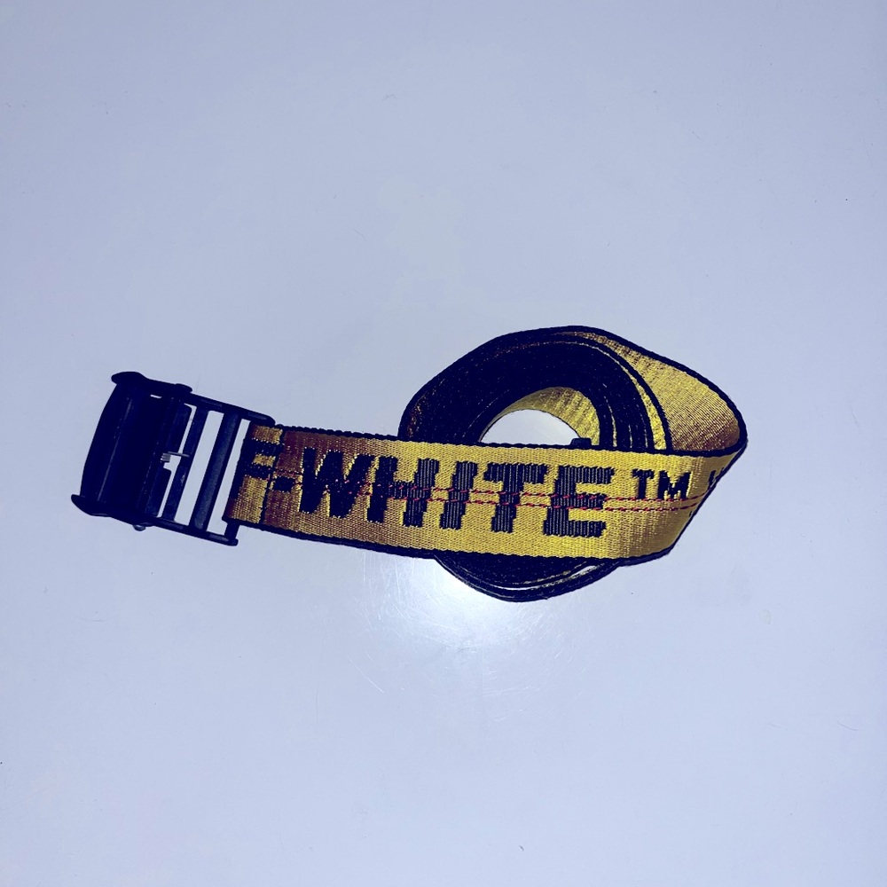 Off-White Yellow Industrial Belt